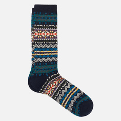 Носки Anonymous Ism Fair Isle Crew, цвет синий, размер 44-46 EU
