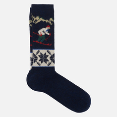 Носки Anonymous Ism Wool Ski Jacquard Crew, цвет синий, размер 41-44 EU