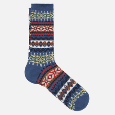 Носки Anonymous Ism Fair Isle Crew, цвет синий, размер 41-44 EU