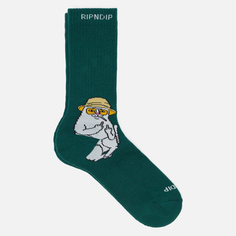 Носки RIPNDIP Nermal S Thompson, цвет зелёный, размер 40-46 EU