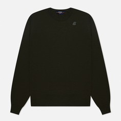 Мужской свитер K-Way Sebastien Merino, цвет оливковый, размер XXL