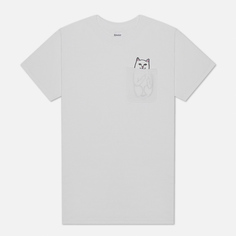 Мужская футболка RIPNDIP Lord Nermal Pocket, цвет белый, размер S