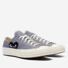 Мужские кеды Converse x Comme des Garcons Play Chuck 70 Low, цвет серый, размер 42 EU