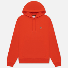 Мужская толстовка Lacoste Organic Cotton Hoodie Classic Fit, цвет оранжевый, размер M