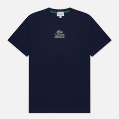 Мужская футболка Lacoste Regular Fit Cotton Jersey Branded, цвет синий, размер S