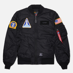 Мужская куртка бомбер Alpha Industries NASA MA-1 Flight Gen II, цвет чёрный, размер XXXL
