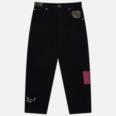 Мужские джинсы Edwin x Jonathan Castro Tyrell Pembroke Black Denim 13.56 Oz, цвет чёрный, размер 34/28