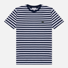 Мужская футболка Lacoste Slim Fit Stripe, цвет синий, размер XL