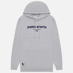 Мужская толстовка Puma Puma Team Hoodie TR, цвет серый, размер S