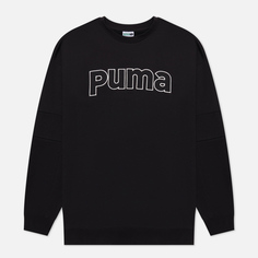 Мужская толстовка Puma Puma Team Crew TR, цвет чёрный, размер S