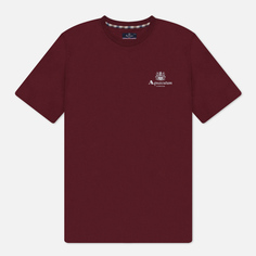 Мужская футболка Aquascutum Active Small Logo, цвет бордовый, размер L