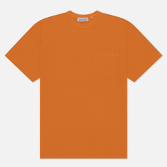 Мужская футболка EASTLOGUE Permanent One Pocket 23FW, цвет оранжевый, размер S