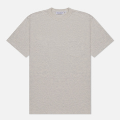 Мужская футболка EASTLOGUE Permanent One Pocket 23FW, цвет бежевый, размер M