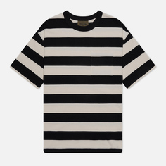 Мужская футболка Uniform Bridge Naval Stripe, цвет чёрный, размер L