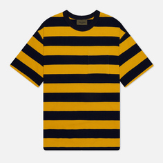 Мужская футболка Uniform Bridge Naval Stripe, цвет жёлтый, размер L