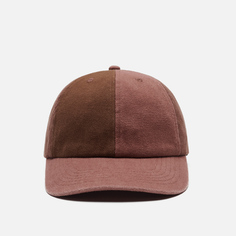 Кепка Butter Goods Canvas Patchwork 6 Panel, цвет бордовый