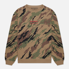 Мужская толстовка maharishi Miltype Camo Embroidered Crew Neck, цвет камуфляжный, размер S