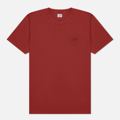 Мужская футболка C.P. Company 30/1 Jersey Goggle Print Logo, цвет красный, размер M
