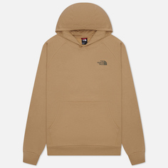 Мужская толстовка The North Face Raglan Red Box Hoodie, цвет бежевый, размер S