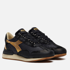 Женские кроссовки Diadora Heritage Equipe Mad Luna, цвет чёрный, размер 39 EU