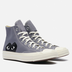 Кеды Converse x Comme des Garcons Play Chuck 70 Hi, цвет серый, размер 36 EU