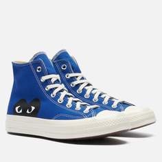 Кеды Converse x Comme des Garcons Play Chuck 70 Hi, цвет синий, размер 40 EU