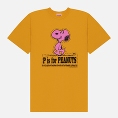 Мужская футболка TSPTR x Peanuts P Is For, цвет жёлтый, размер XXL