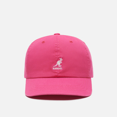 Кепка Kangol Washed Baseball, цвет розовый