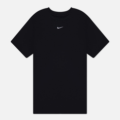 Женская футболка Nike Essentials, цвет чёрный, размер XS