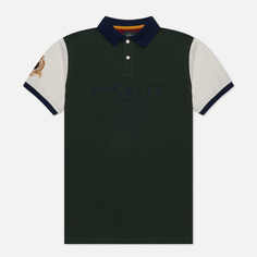 Мужское поло Hackett Heritage Multi, цвет зелёный, размер XXL