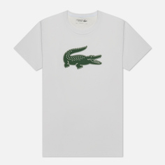 Мужская футболка Lacoste Sport 3D Print Crocodile, цвет белый, размер L