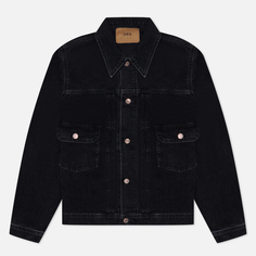 Мужская джинсовая куртка Edwin Kaihara Right Hand Black Denim 13 Oz, цвет чёрный, размер XL