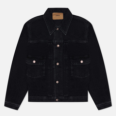 Мужская джинсовая куртка Edwin Kaihara Right Hand Black Denim 13 Oz, цвет чёрный, размер XL