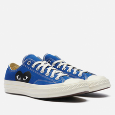 Кеды Converse x Comme des Garcons Play Chuck 70 Low, цвет синий, размер 39.5 EU