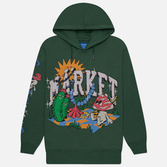 Мужская толстовка MARKET Fantasy Farm Hoodie, цвет зелёный, размер M