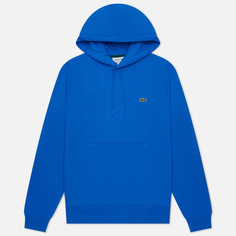 Мужская толстовка Lacoste Organic Cotton Hoodie Classic Fit, цвет голубой, размер XXL