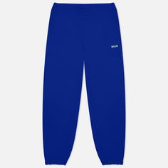 Мужские брюки MSGM Micrologo Print Seasonal, цвет синий, размер L