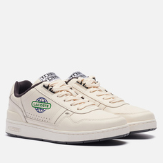 Мужские кроссовки Lacoste T-Clip Leather Globe, цвет бежевый, размер 41 EU
