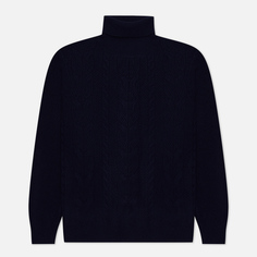 Мужской свитер Hackett Cable Roll Neck, цвет синий, размер L