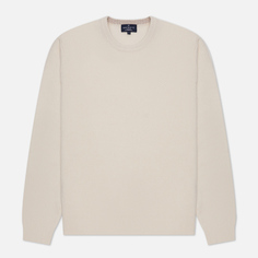 Мужской свитер Hackett Lambswool Crew, цвет бежевый, размер XL