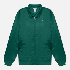 Мужская куртка харрингтон Puma MMQ Fast Green, цвет зелёный, размер XXL