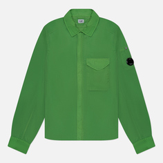Мужская куртка ветровка C.P. Company Chrome-R Zipped, цвет зелёный, размер S