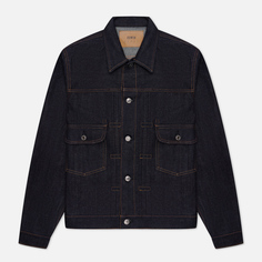 Мужская джинсовая куртка Edwin Kurabo Recycle Denim Red Selvage 14 Oz, цвет синий, размер L