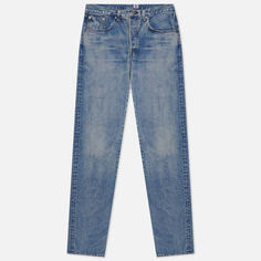 Мужские джинсы Edwin Loose Straight Kaihara Dark Pure Indigo Rainbow Selvage 13.5 Oz, цвет голубой, размер 28/32