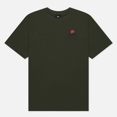 Мужская футболка Edwin Sunset On Mount Fuji, цвет зелёный, размер XL