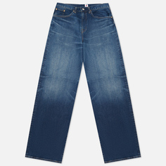 Мужские джинсы Edwin Wide Kaihara Blue Stretch Denim Green x White Selvage 12,5 Oz, цвет синий, размер 30/32