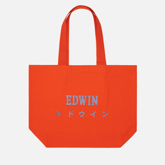Сумка Edwin Logo Tote Shopper, цвет красный