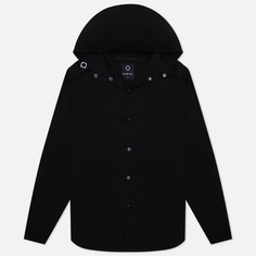 Мужская рубашка MA.Strum Hooded Parade, цвет чёрный, размер M