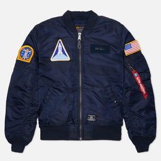Мужская куртка бомбер Alpha Industries NASA MA-1 Flight Gen II, цвет синий, размер XXXL