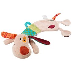 Комфортер Lilliputiens Собачка Джеф бежевый/голубой/оранжевый